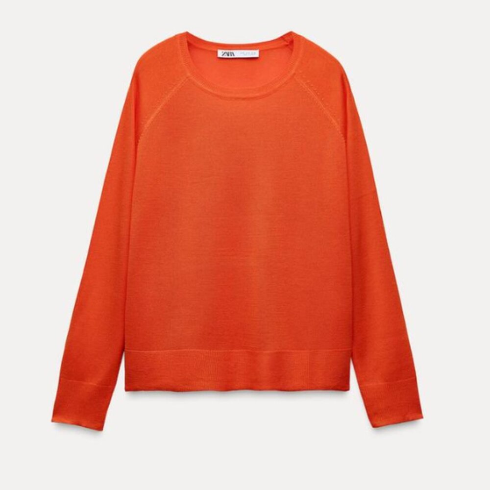 Orange is the Color of the Season! PERFECT SUMMER Zara Sweater
